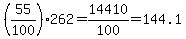 %2855%2F100%29262=14410%2F100=144.1
