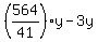 %28564%2F41%29y-3y