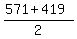 %28571%2B419%29%2F2