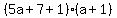 %285a%2B7%2B1%29%28a%2B1%29