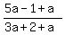 %285a-1%2Ba%29%2F%283a%2B2%2Ba%29%29+