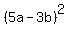 %285a-3b%29%5E2