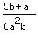 %285b+%2B+a%29%2F%286a%5E2b%29+