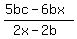 %285bc-6bx%29%2F%282x-2b%29