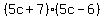 %285c%2B7%29%285c-6%29