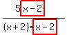 %285highlight%28x-2%29%29%2F%28%28x%2B2%29highlight%28x-2%29%29