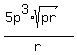 %285p%5E3%2Asqrt%28pr%29%29%2Fr