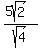 %285sqrt%282%29%29%2Fsqrt%284%29