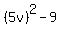 %285v%29%5E2-9