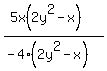%285x%282y%5E2+-+x%29%29%2F%28-4%282y%5E2+-+x%29%29