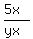 %285x%29%2F%28yx%29