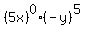 %285x%29%5E0%28-y%29%5E5