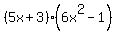 %285x%2B3%29%286x%5E2-1%29