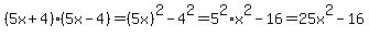 %285x%2B4%29%285x-4%29=%285x%29%5E2-4%5E2=5%5E2%2Ax%5E2-16=25x%5E2-16