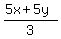 %285x%2B5y%29%2F3