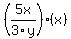 %285x%2F3y%29%28x%29