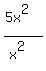 %285x%5E2%29%2F%28x%5E2%29
