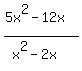 %285x%5E2-12x%29%2F%28x%5E2-2x%29