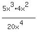 %285x%5E3%2A4x%5E2%29%2F%2820x%5E4%29+