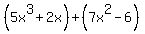 %285x%5E3%2B2x%29%2B%287x%5E2-6%29