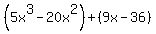 %285x%5E3-20x%5E2%29%2B%289x-36%29