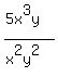 %285x%5E3y%29%2F%28x%5E2y%5E2%29