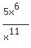 %285x%5E6%29%2F%28x%5E11%29