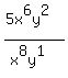 %285x%5E6y%5E2%29%2F%28x%5E8y%5E1%29