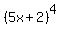 %285x+%2B+2%29%5E4