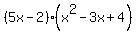 %285x-2%29%28x%5E2-3x%2B4%29+