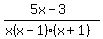 %285x-3%29%2F%28x%28x-1%29%28x%2B1%29%29