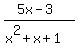 %285x-3%29%2F%28x%5E2%2Bx%2B1%29