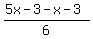 %285x-3-x-3%29%2F6