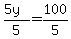 %285y%29%2F5=100%2F5