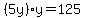 %285y%29y=125