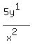%285y%5E1%29%2F%28x%5E2%29