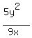 %285y%5E2%29%2F%289x%29