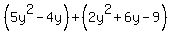 %285y%5E2-4y%29%2B%282y%5E2%2B6y-9%29