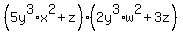 %285y%5E3%2Ax%5E2%2Bz%29%282y%5E3%2Aw%5E2%2B3z%29