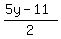 %285y-11%29%2F2
