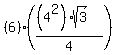 %286%29%28%28%284%5E2%29sqrt%283%29%29%2F4%29