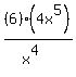 %286%29%2F%28x%5E4%29%2A%284x%5E5%29