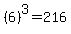 %286%29%5E3+=+216