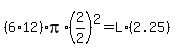 %286%2A12%29%2Api%2A%282%2F2%29%5E2=L%2A%282.25%29