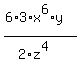 %286%2A3%2Ax%5E6%2Ay%29%2F%282%2Az%5E4%29