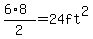 %286%2A8%29%2F2=24ft%5E2