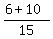 %286%2B+10%29%2F15