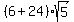 %286%2B24%29sqrt%285%29