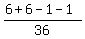%286%2B6-1-1%29%2F36