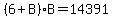 %286%2BB%29B=14391